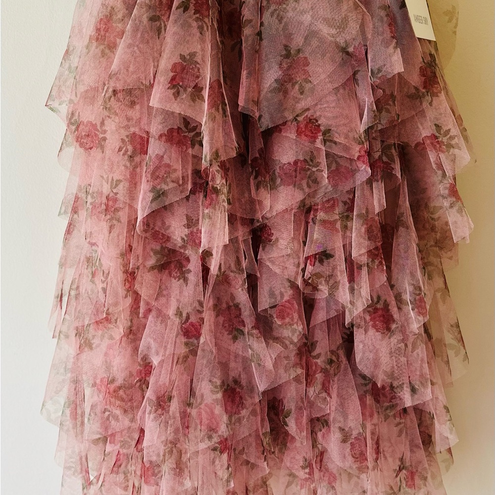 Amber Sky Romantic Coquette
Floral Tulle Midi Multi Layered Skirt Pink Sz Small - Picture 11 of 16